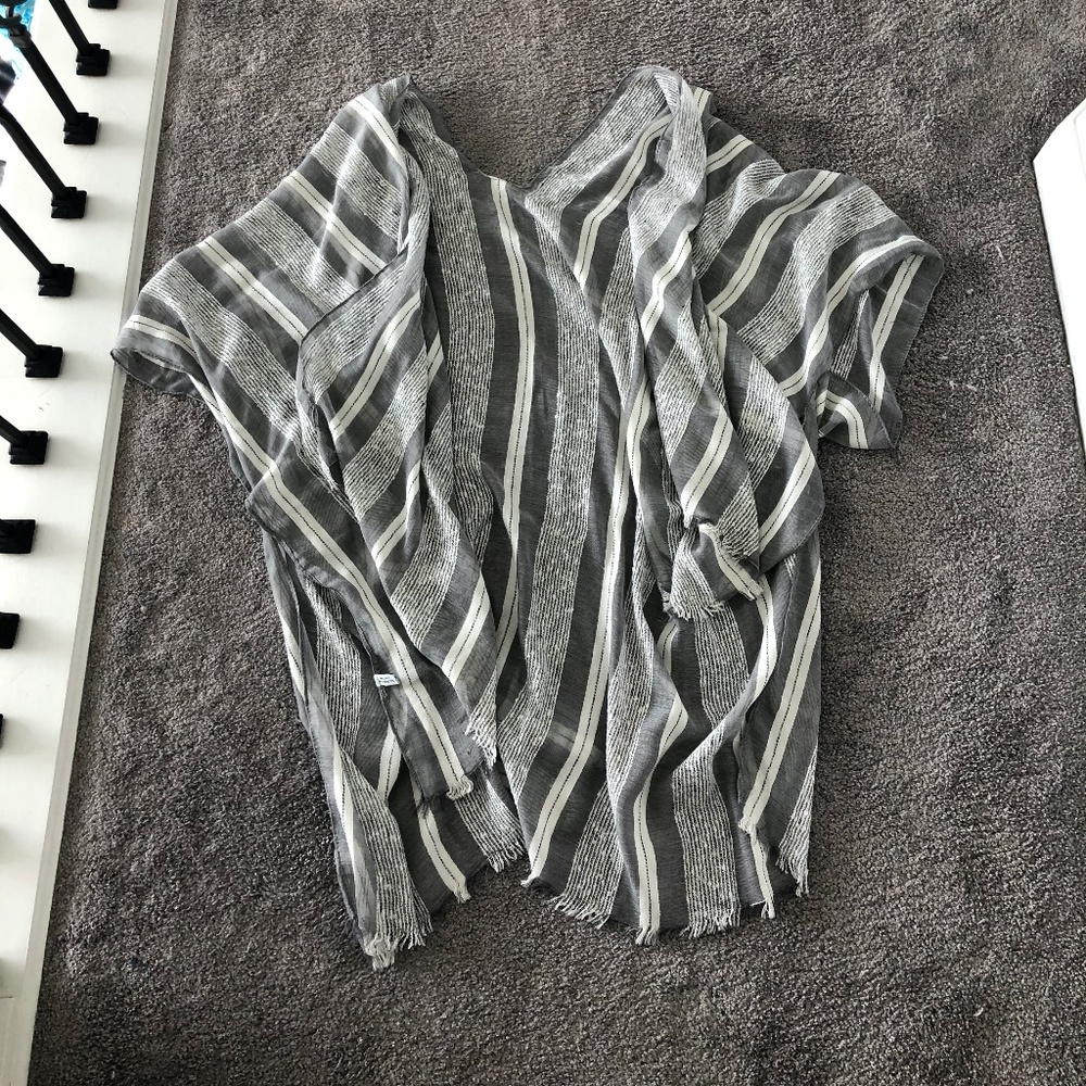 Flowy Striped Cardigan